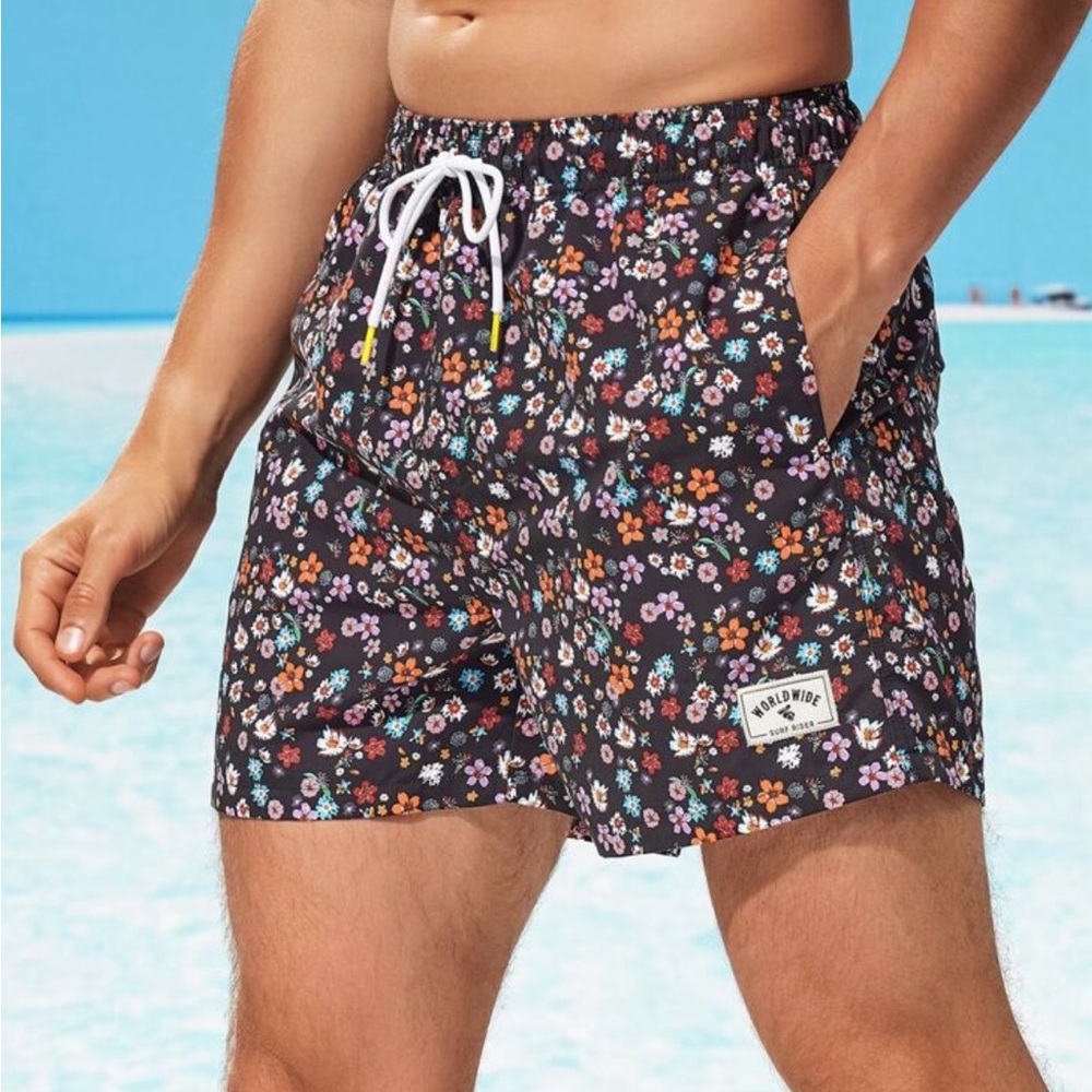 Floral Swim Shorts for Men
